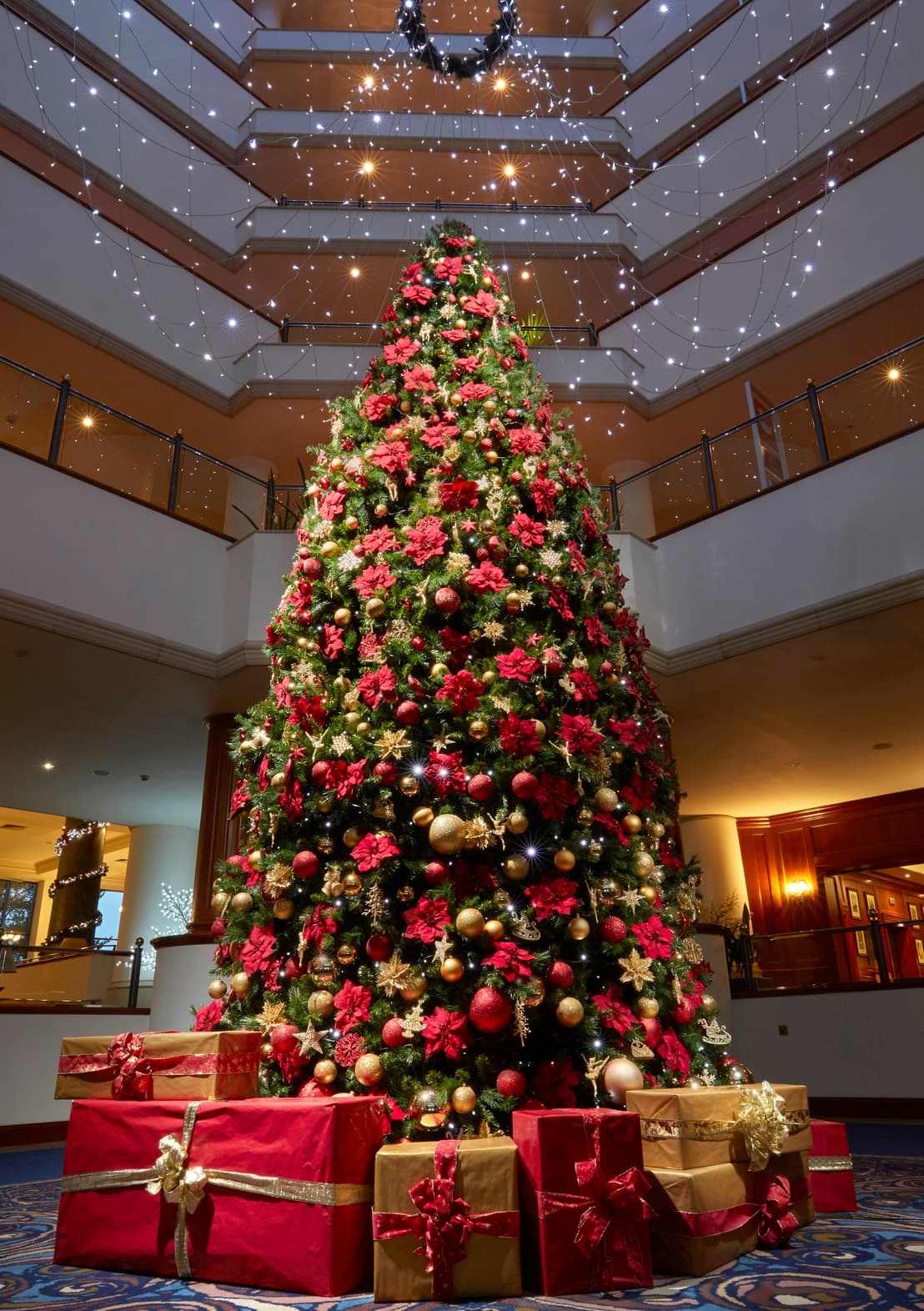 Christmas Tree in Resort Lobby